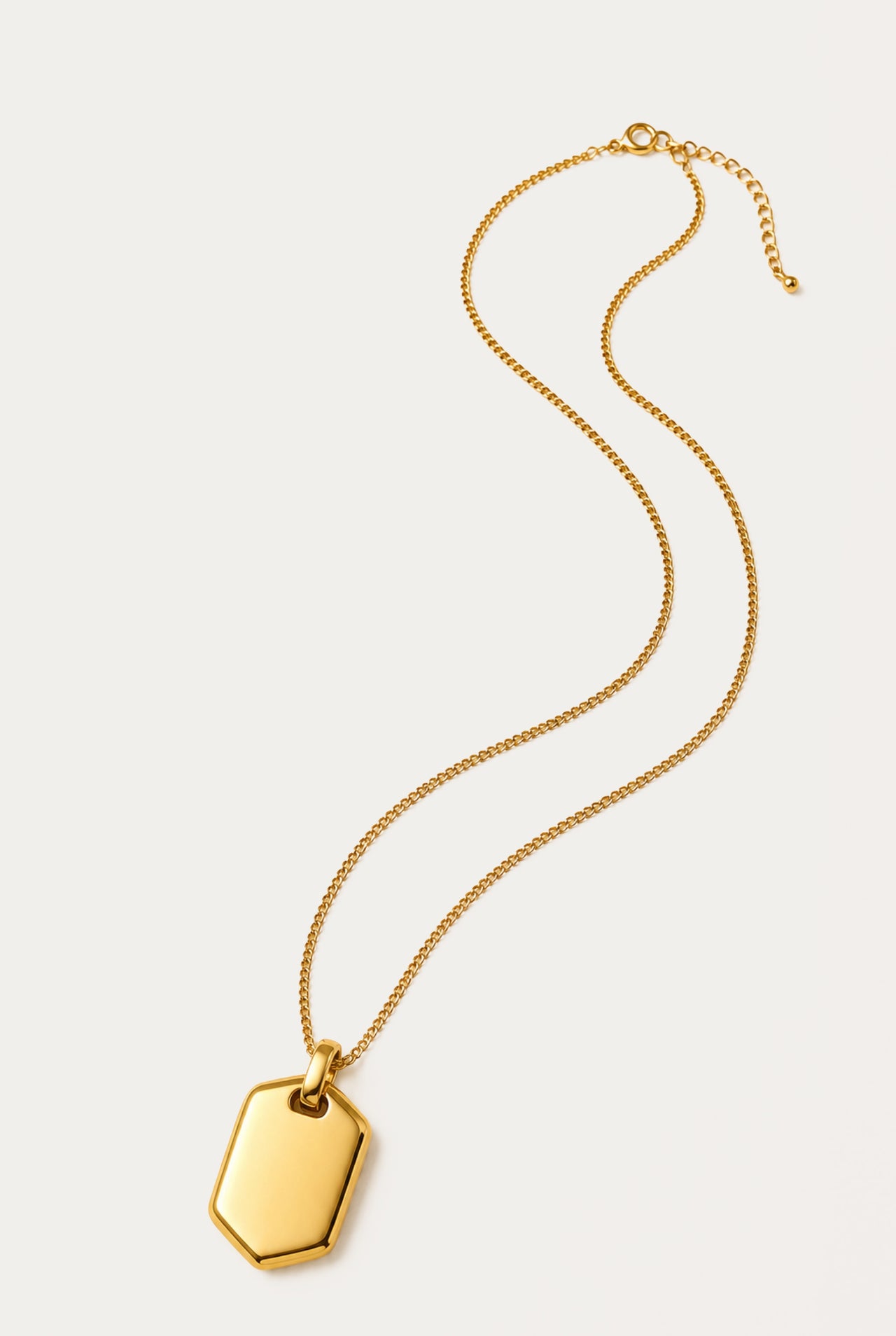 Atlas Tag Pendant Necklace