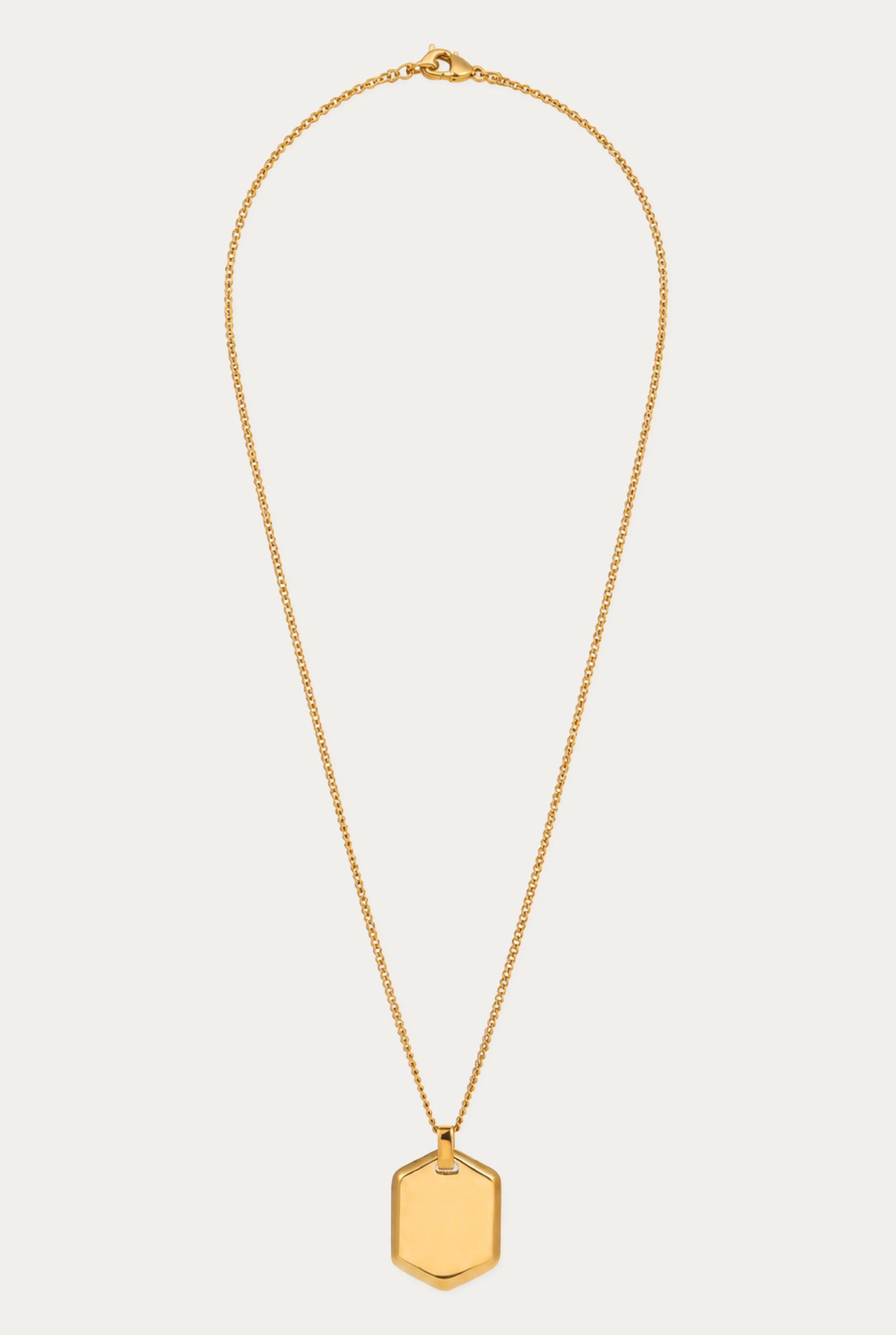 Atlas Tag Pendant Necklace