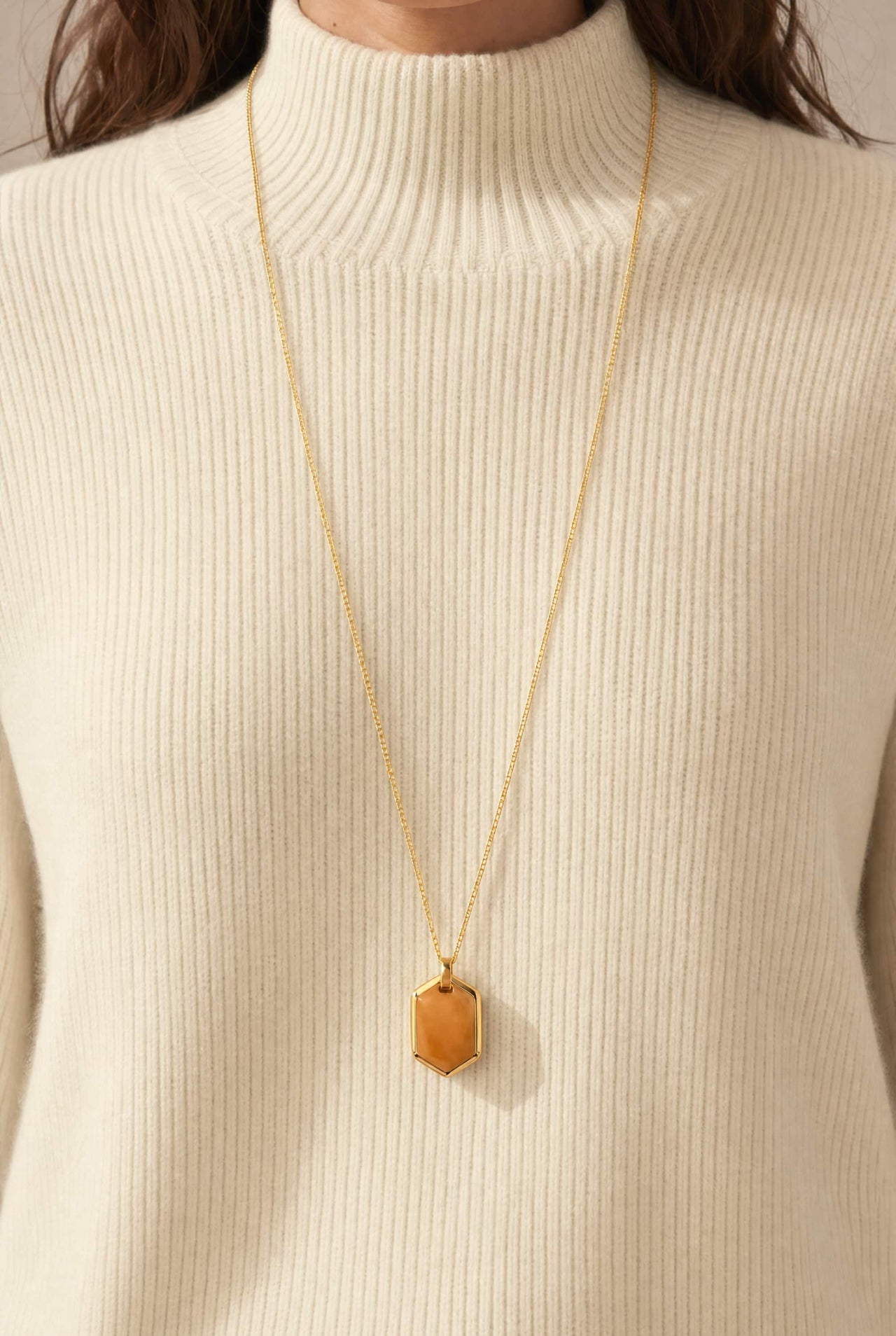 Atlas Tag Pendant Necklace