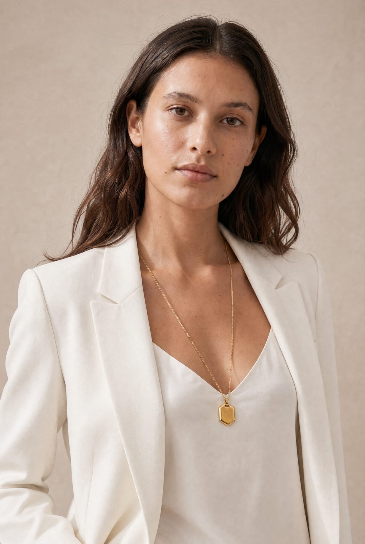 Atlas Tag Pendant Necklace