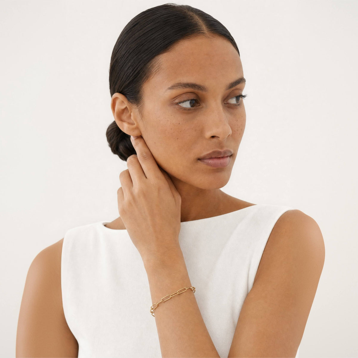 Rhea Paperclip Bracelet
