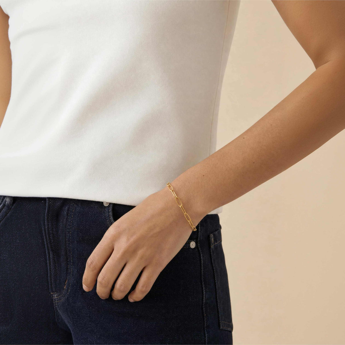 Rhea Paperclip Bracelet