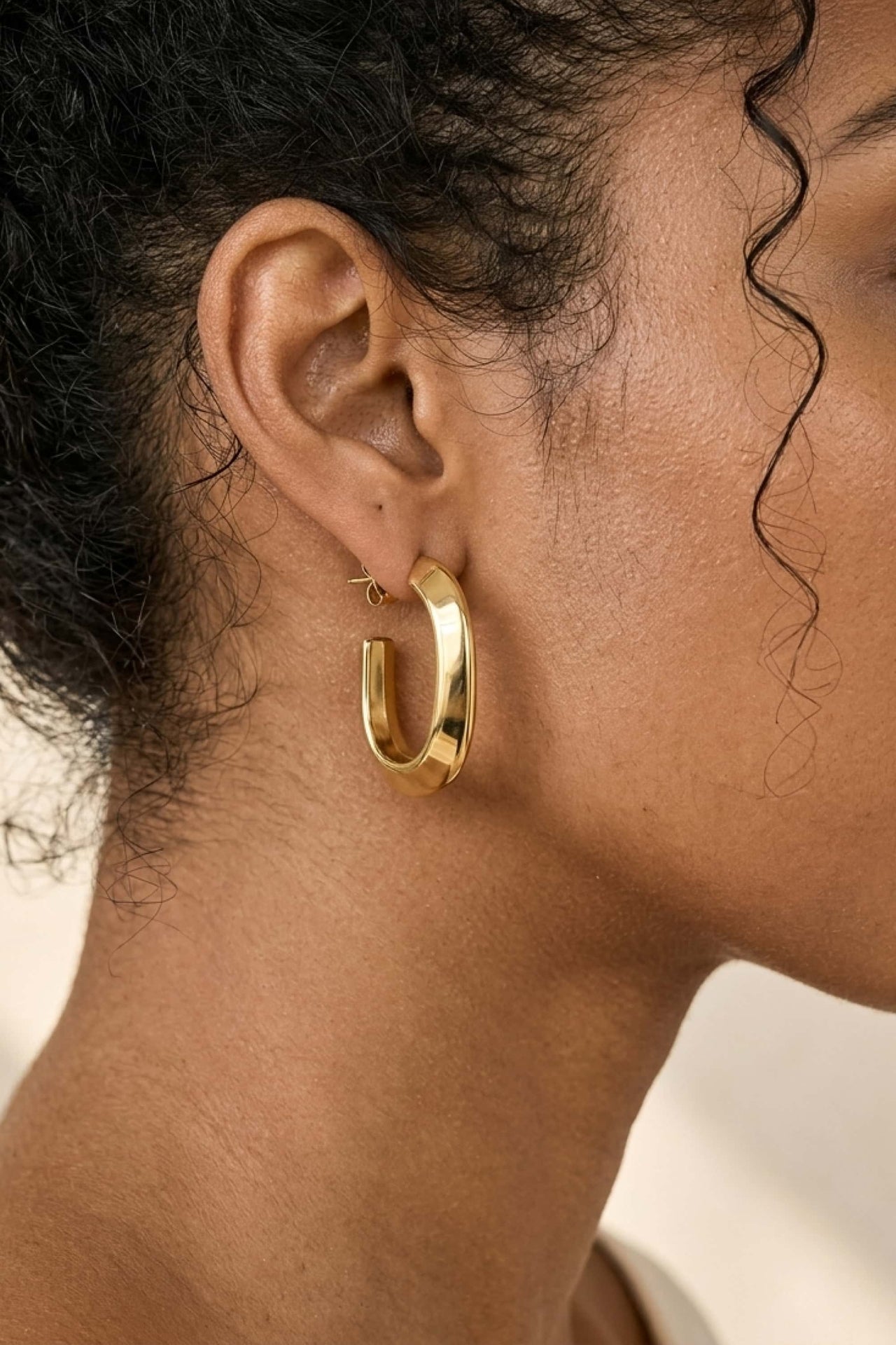 Classic Contour Drop Earrings