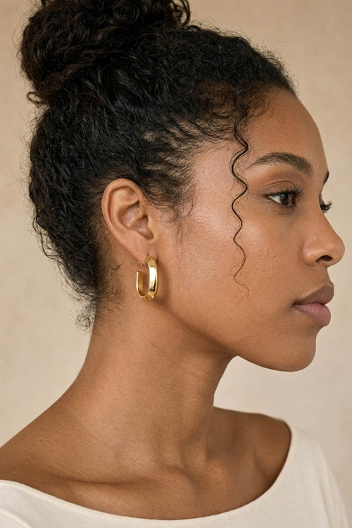 Classic Contour Drop Earrings