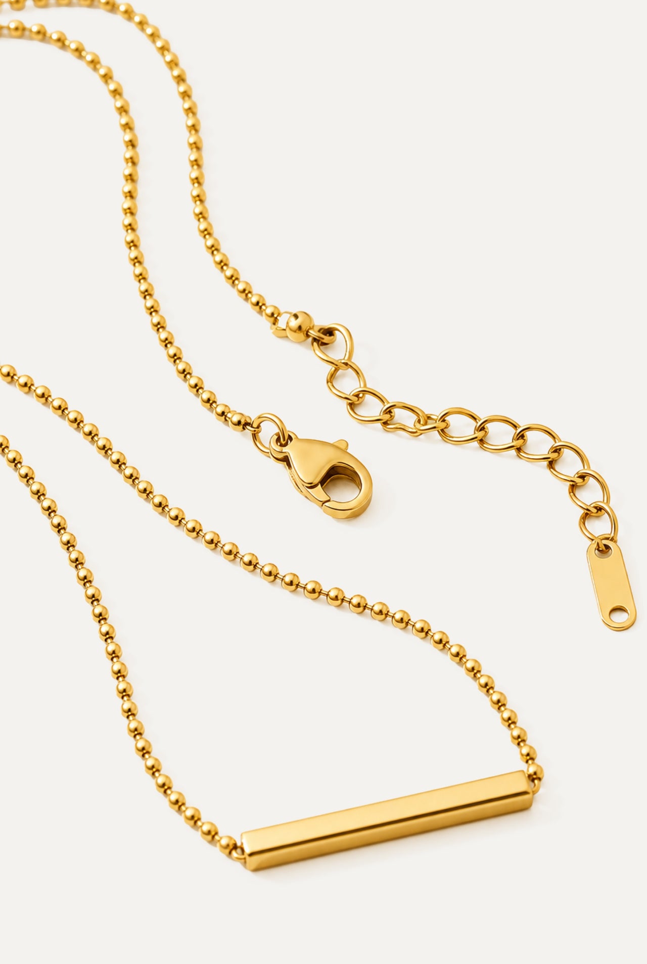 Double Layer T-Bar Necklace