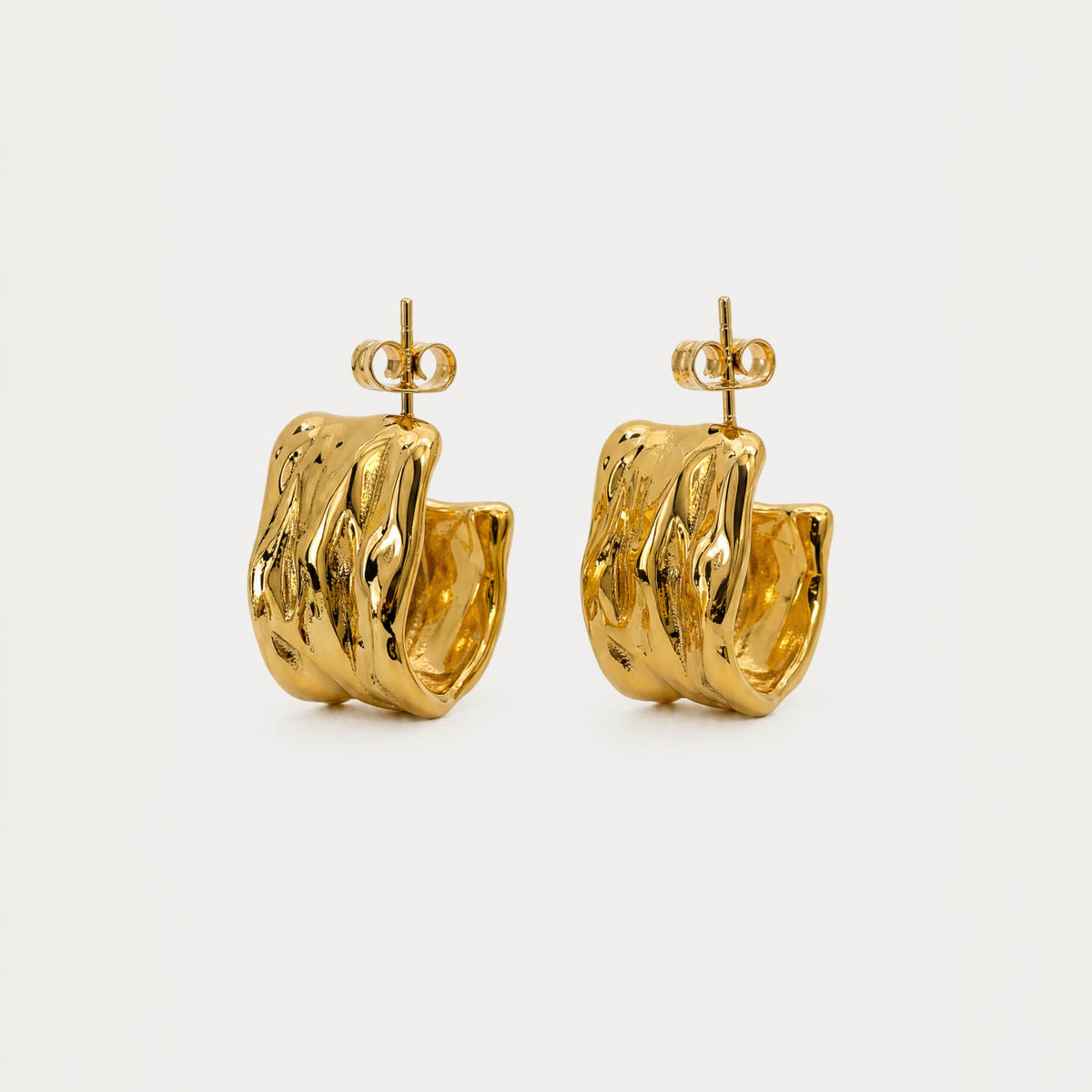 Raw Textured Drop Earrings