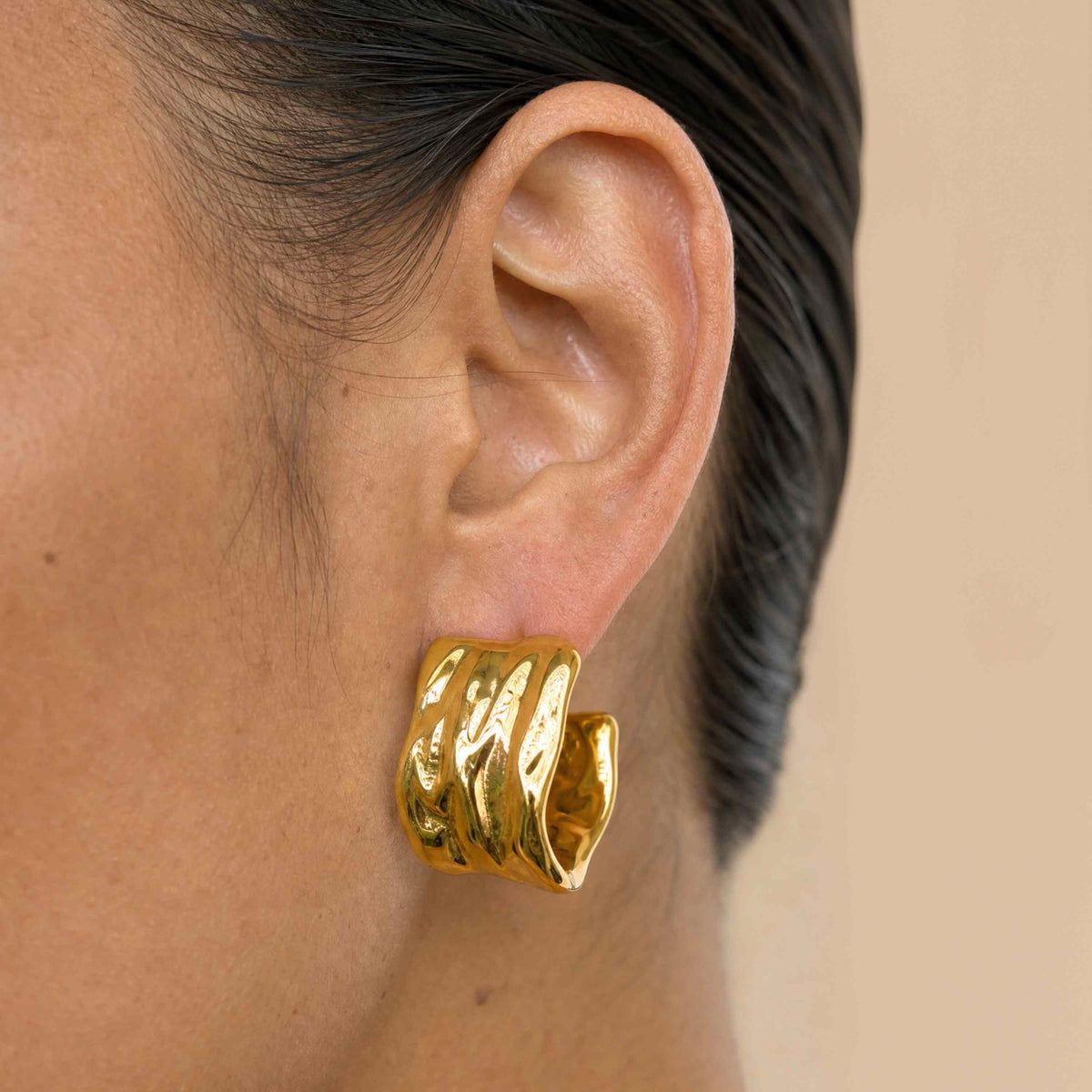Raw Textured Drop Earrings