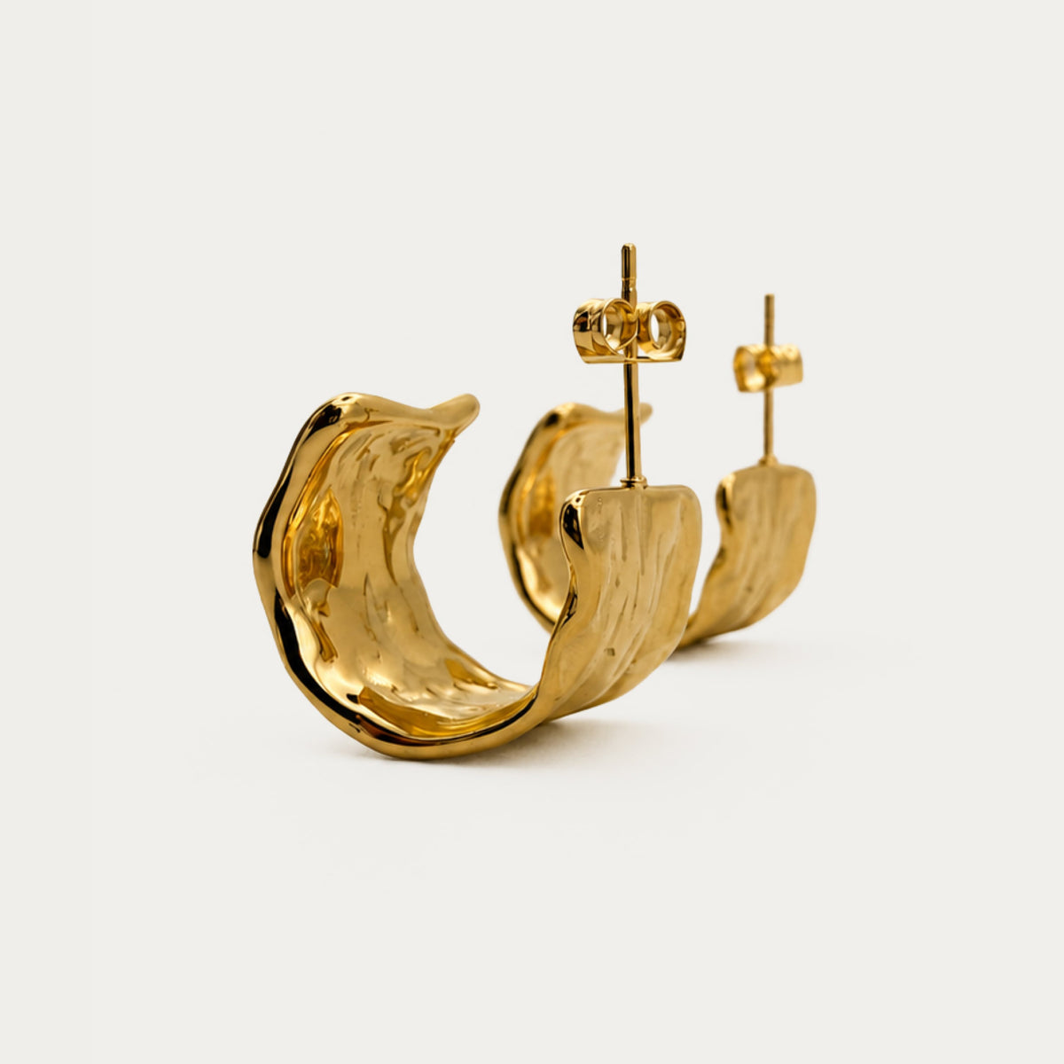 Raw Textured Drop Earrings