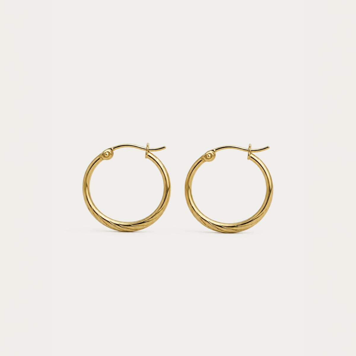 Textured Oval Hoops
