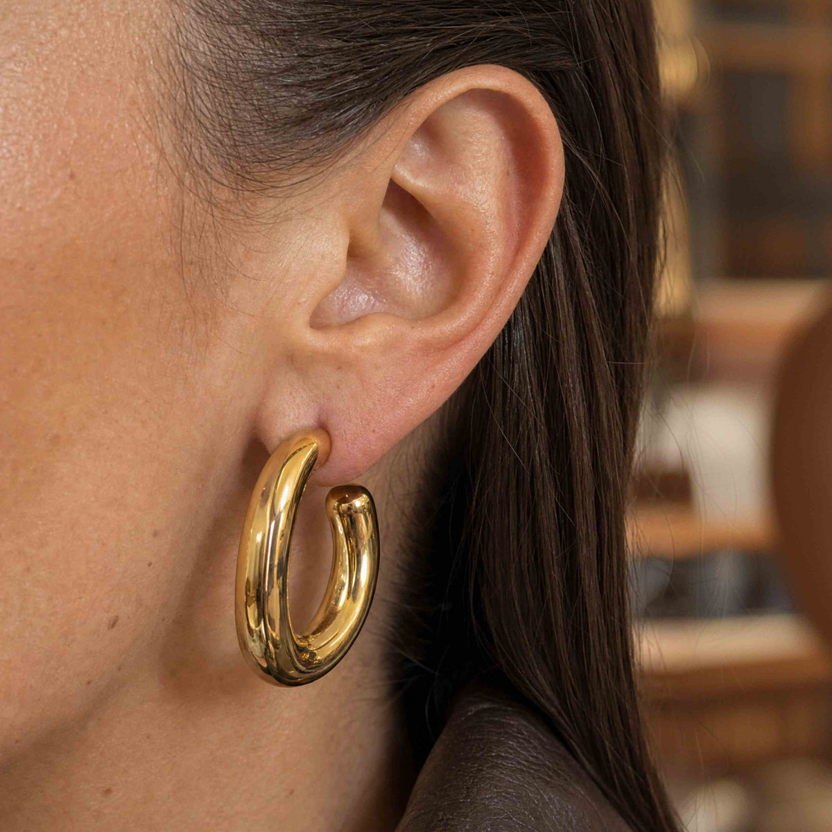 Bold Tube Drop Earrings