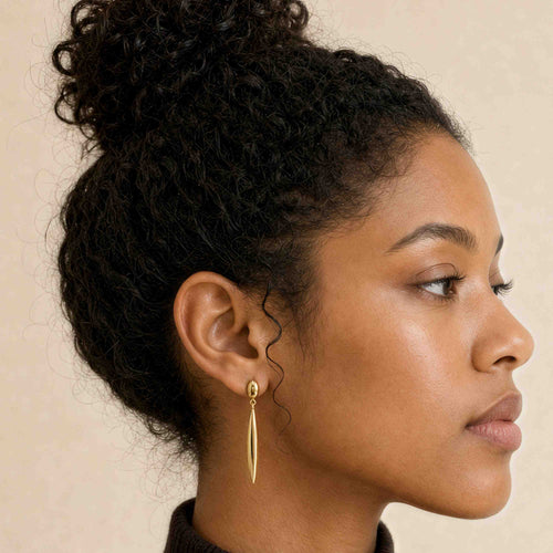Axis Bar Drop Earrings