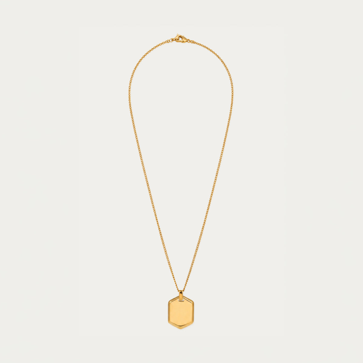 Atlas Tag Pendant Necklace