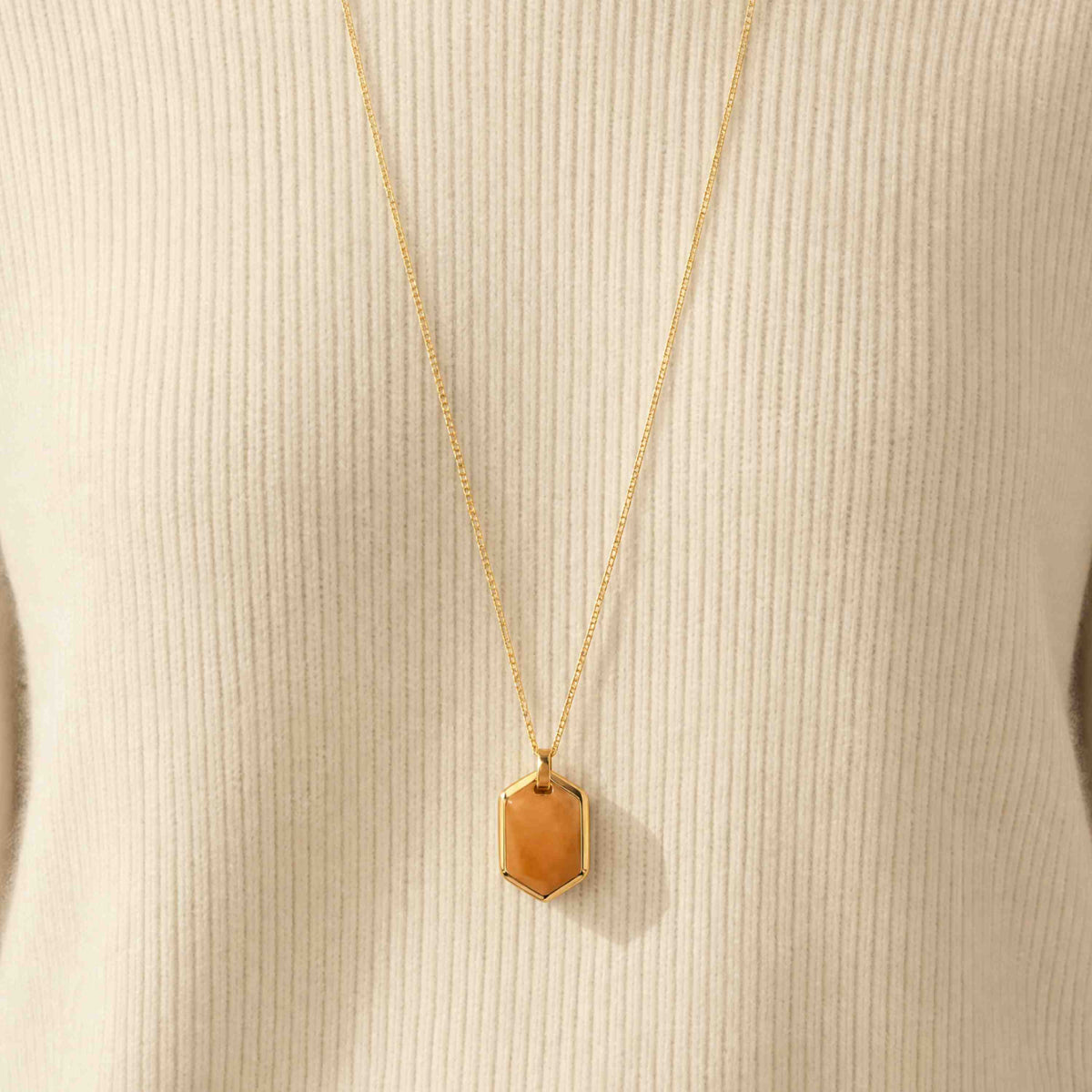 Atlas Tag Pendant Necklace