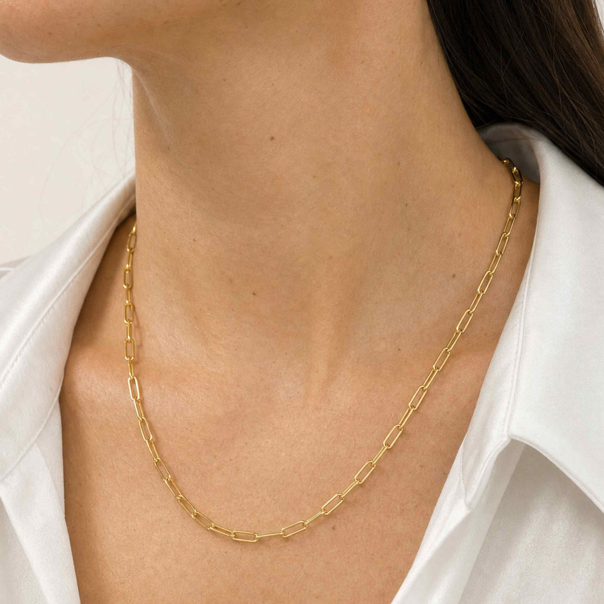 Rhea Paperclip Necklace