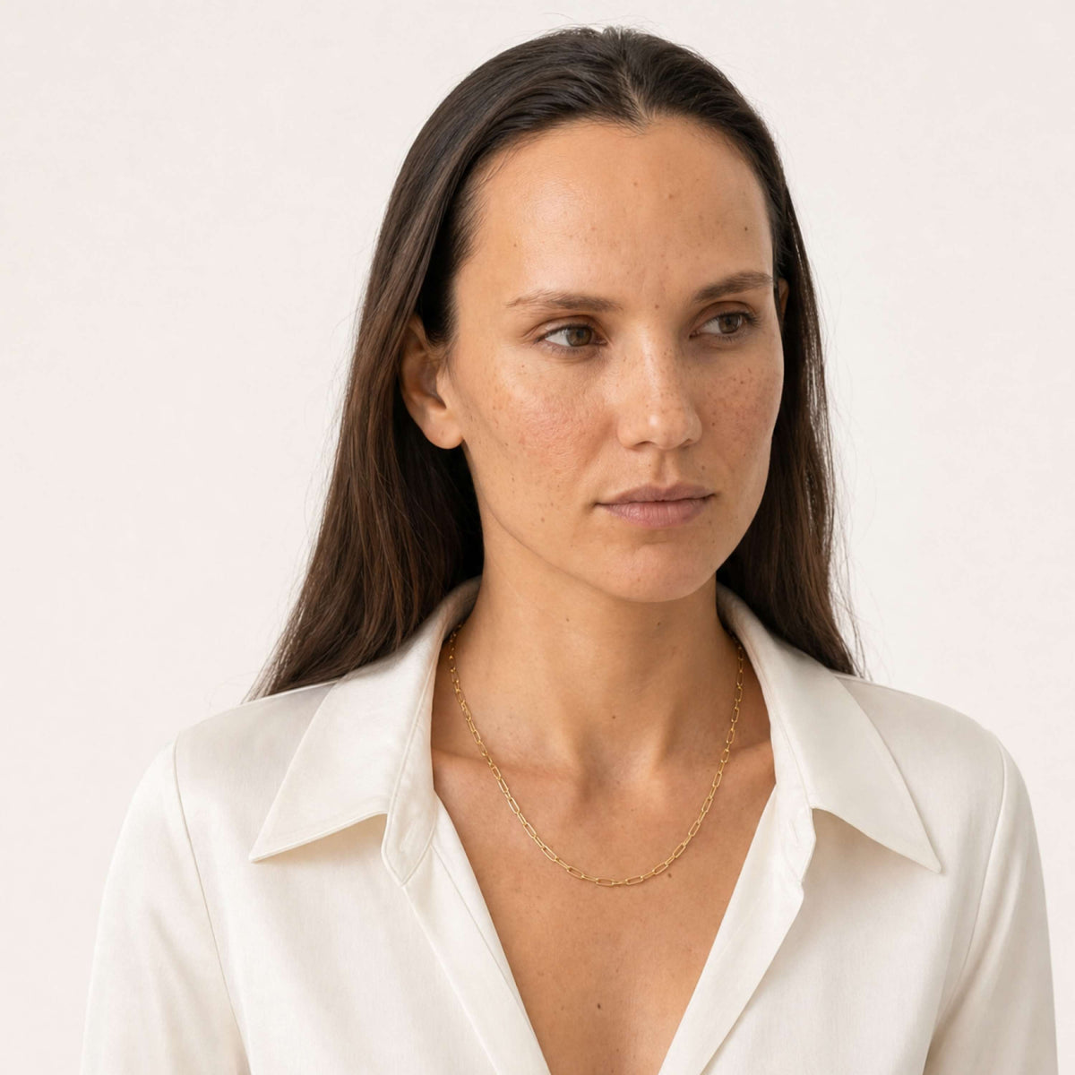 Rhea Paperclip Necklace
