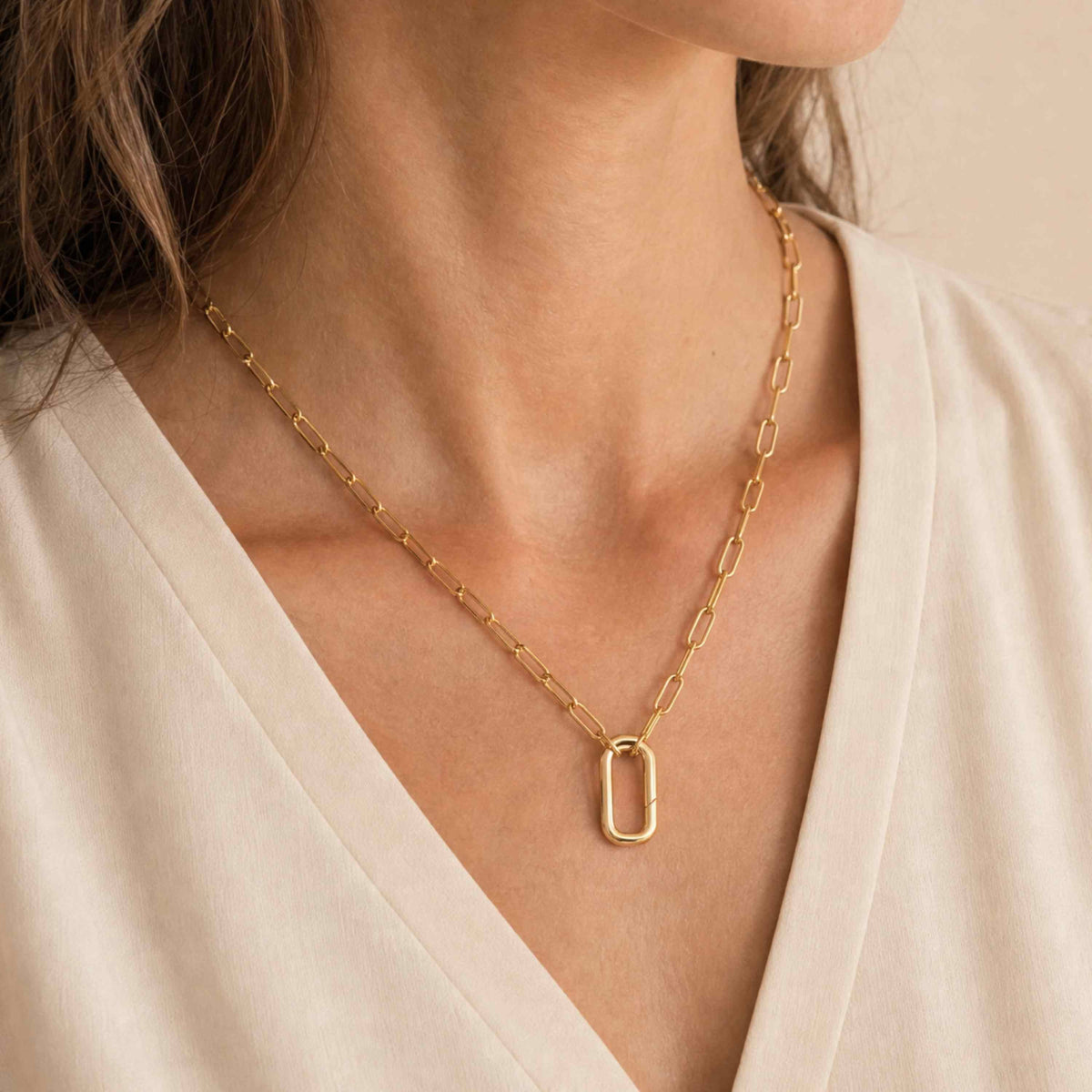 Paperclip Lock Necklace