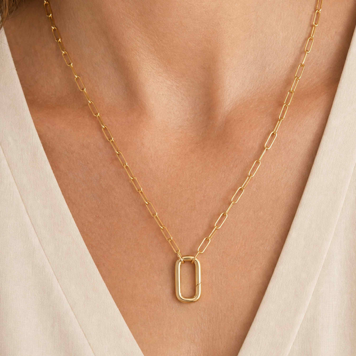 Paperclip Lock Necklace