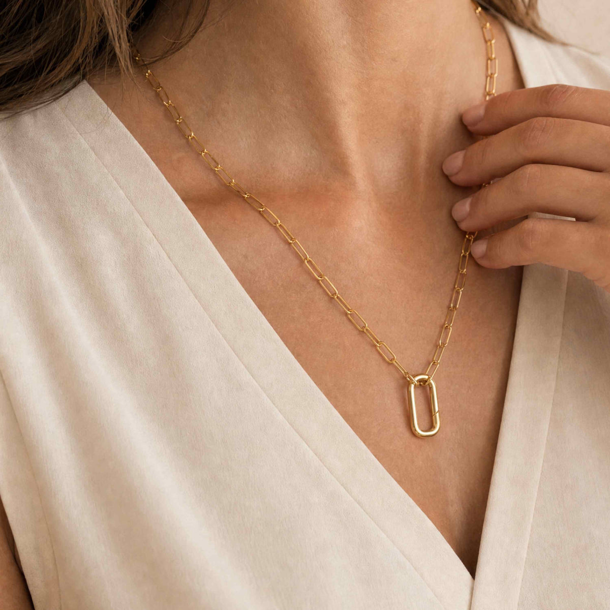 Paperclip Lock Necklace
