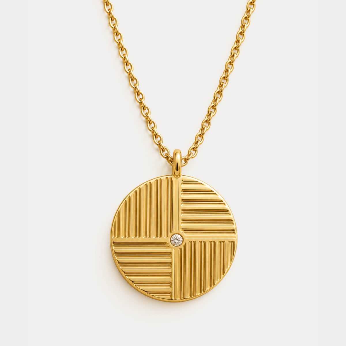 Sol Crossline Necklace