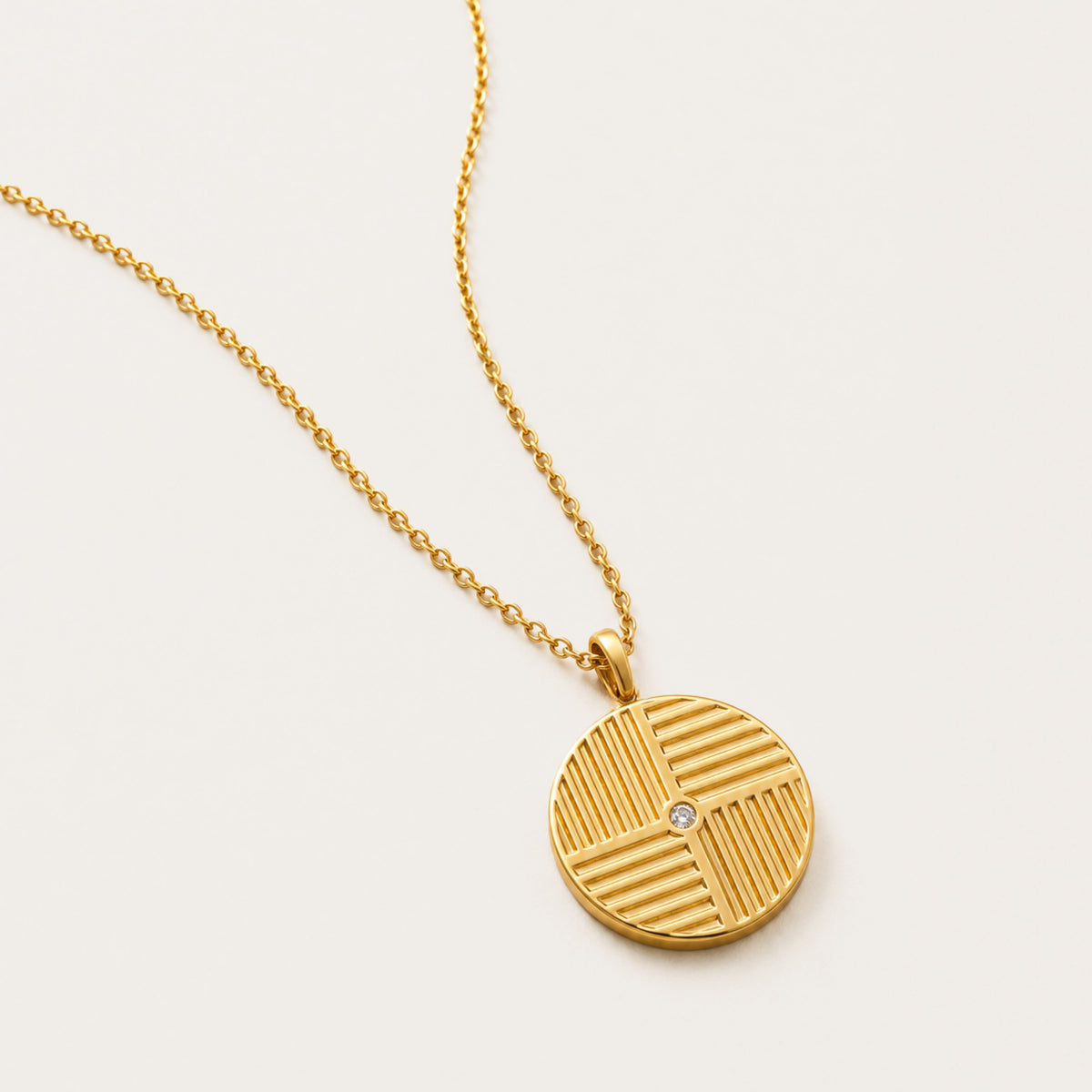 Sol Crossline Necklace
