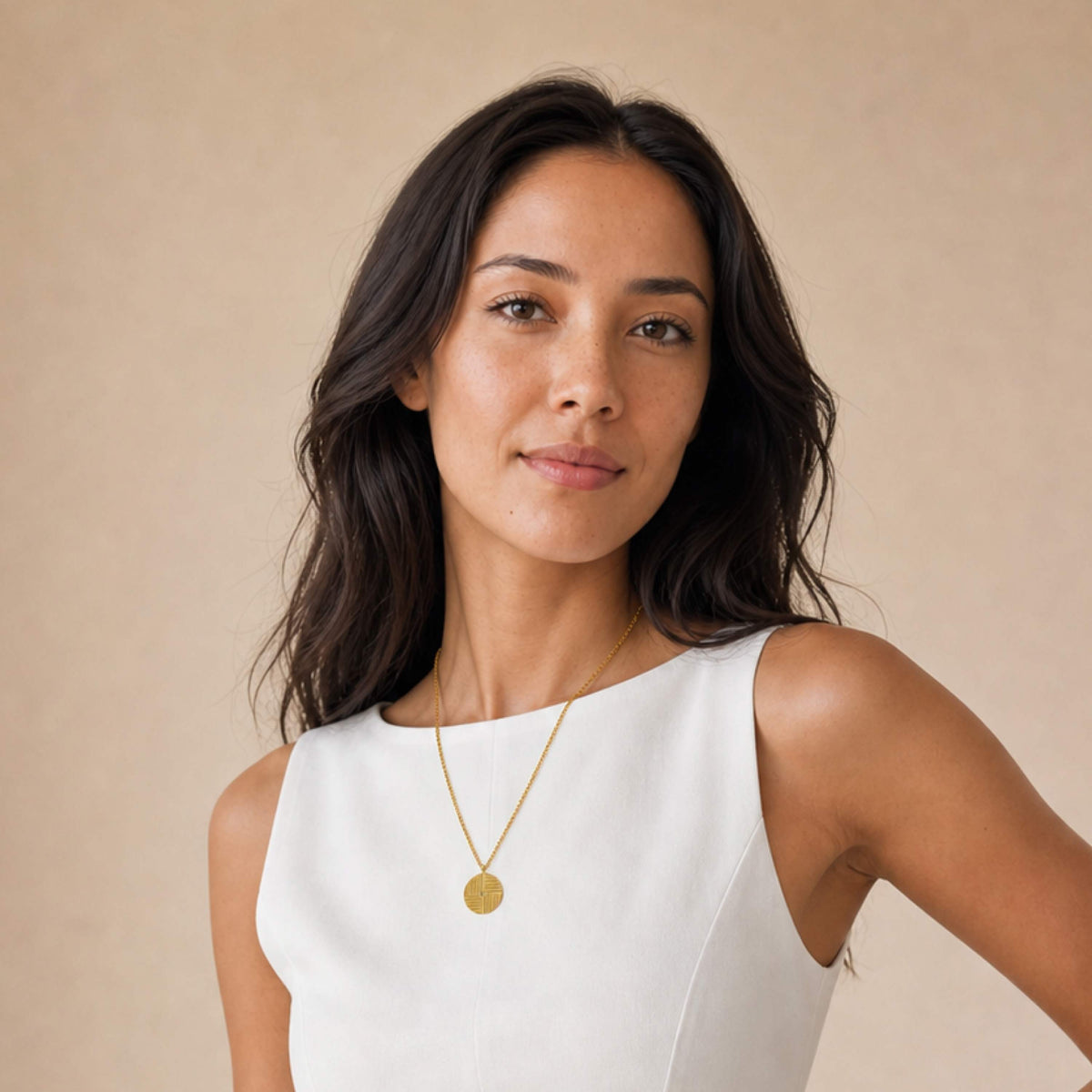 Sol Crossline Necklace