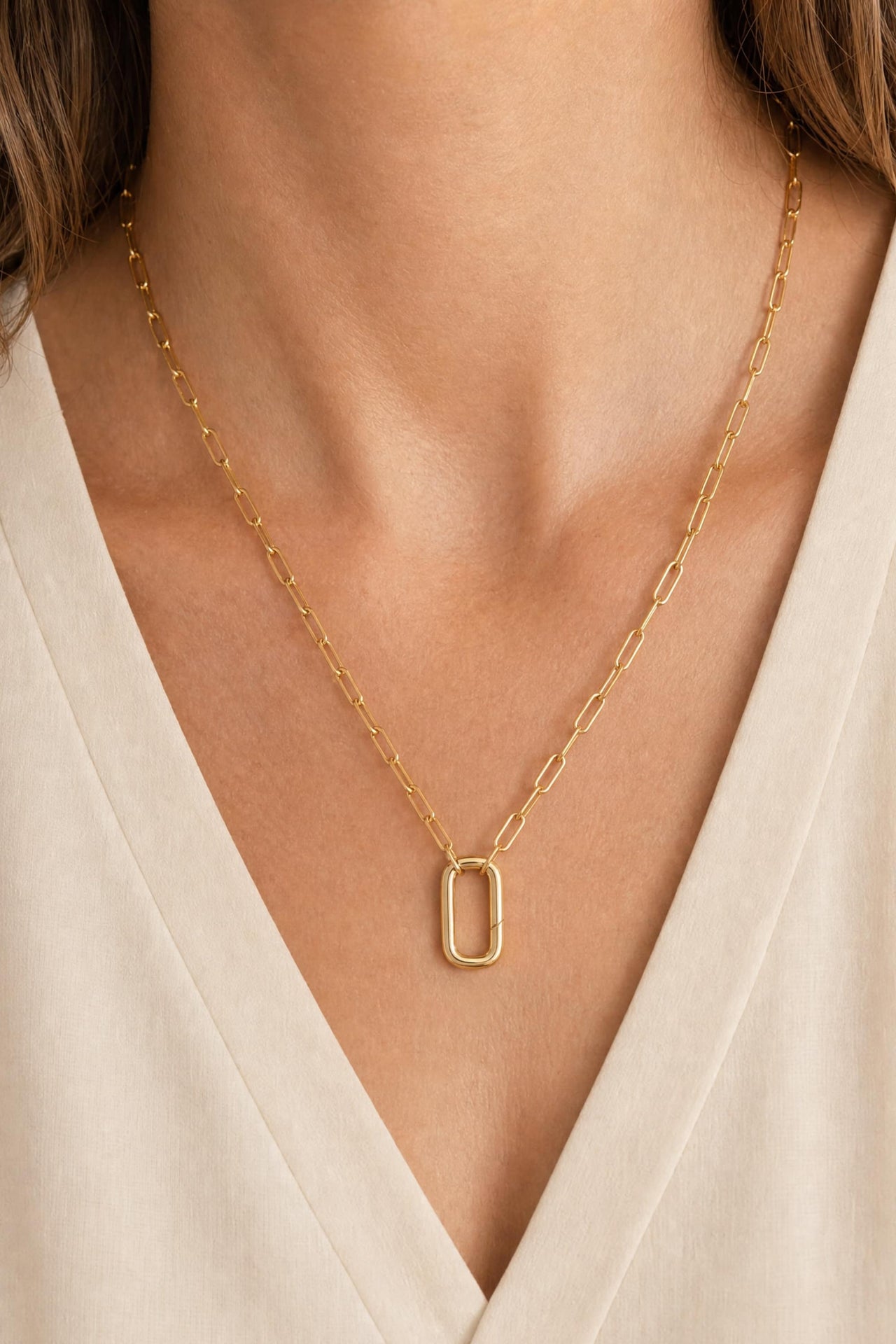 Paperclip Lock Necklace