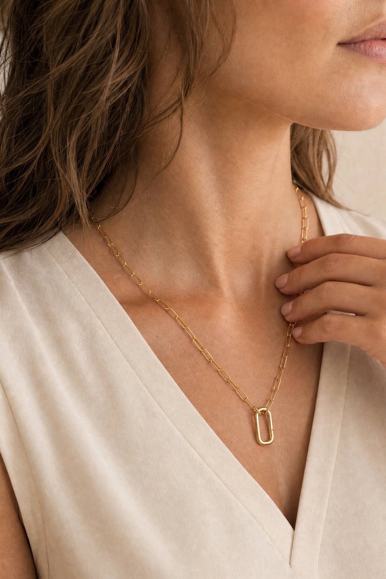 Paperclip Lock Necklace