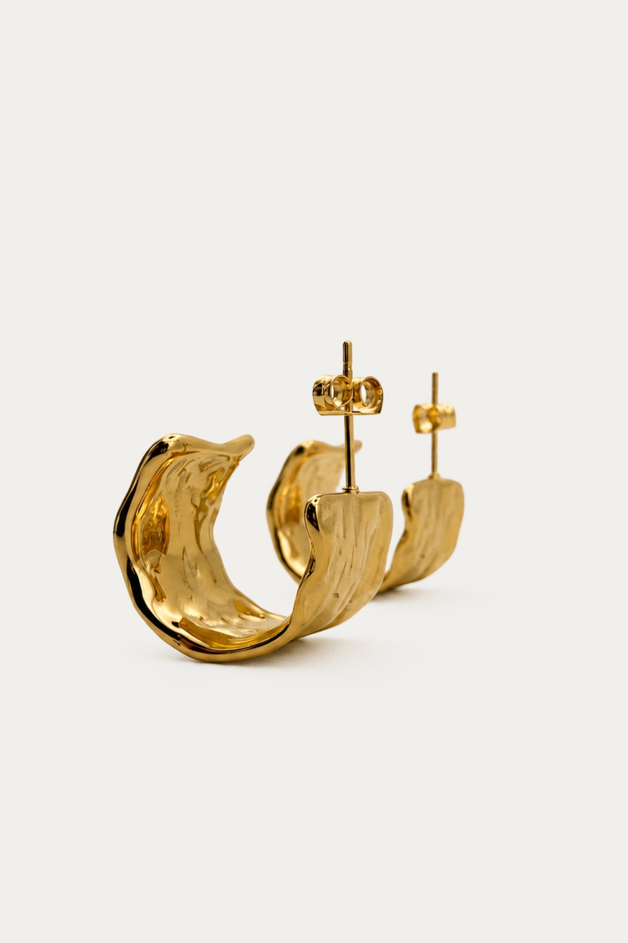 Raw Textured Drop Earrings