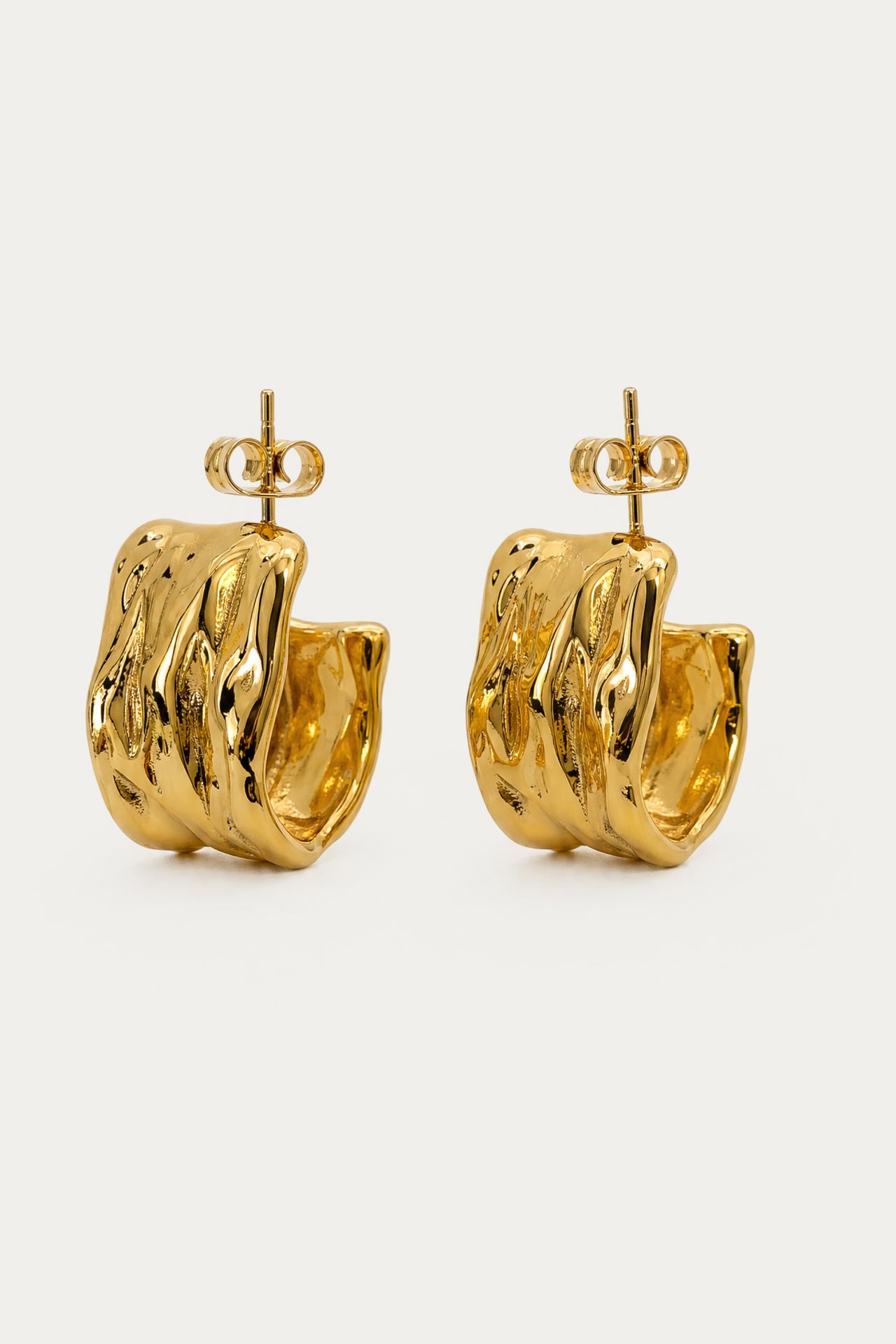 Raw Textured Drop Earrings
