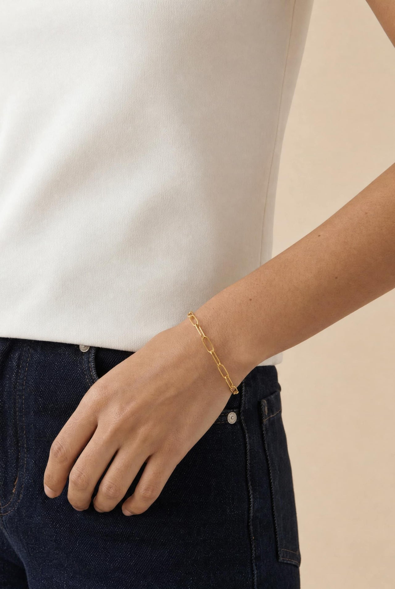 Rhea Paperclip Bracelet