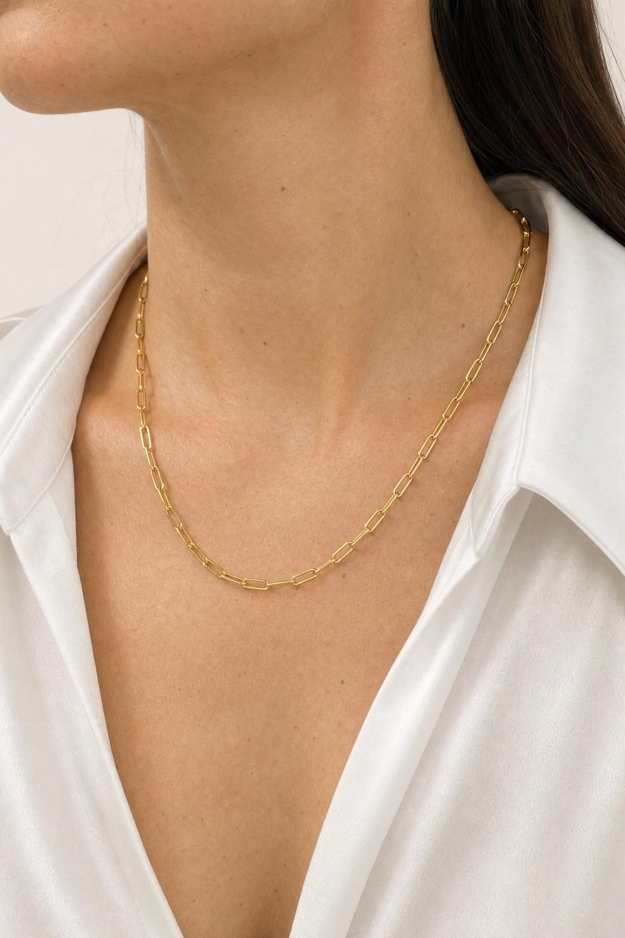 Rhea Paperclip Necklace