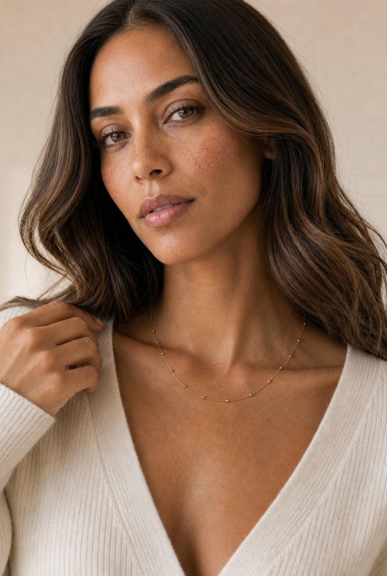 Solis Dainty Ball Necklace