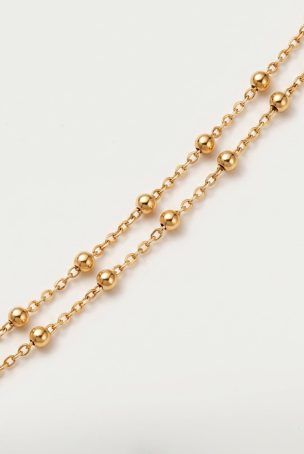Solis Fine Ball Double Layer Bracelet
