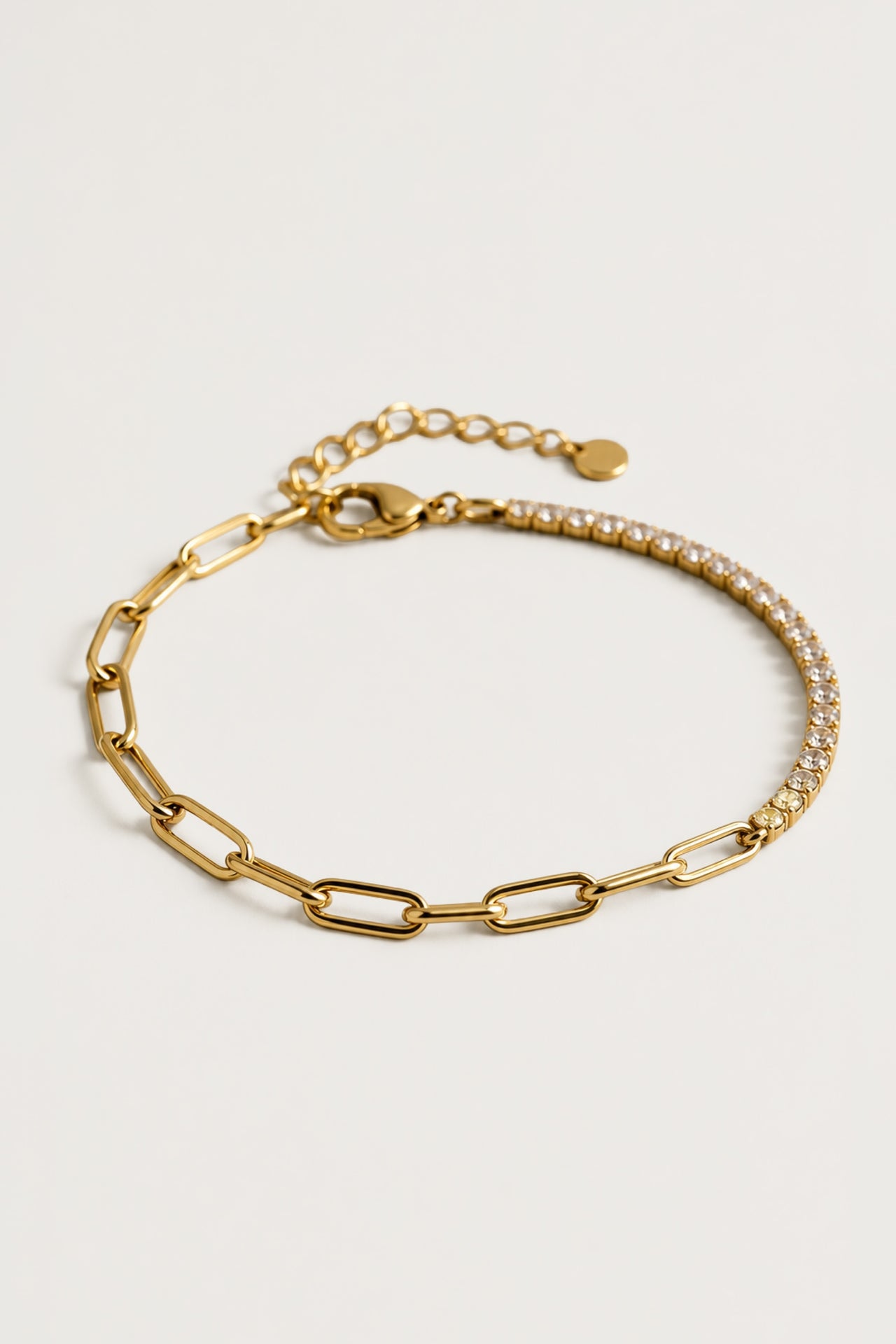 Stella Tennis Paperclip Bracelet
