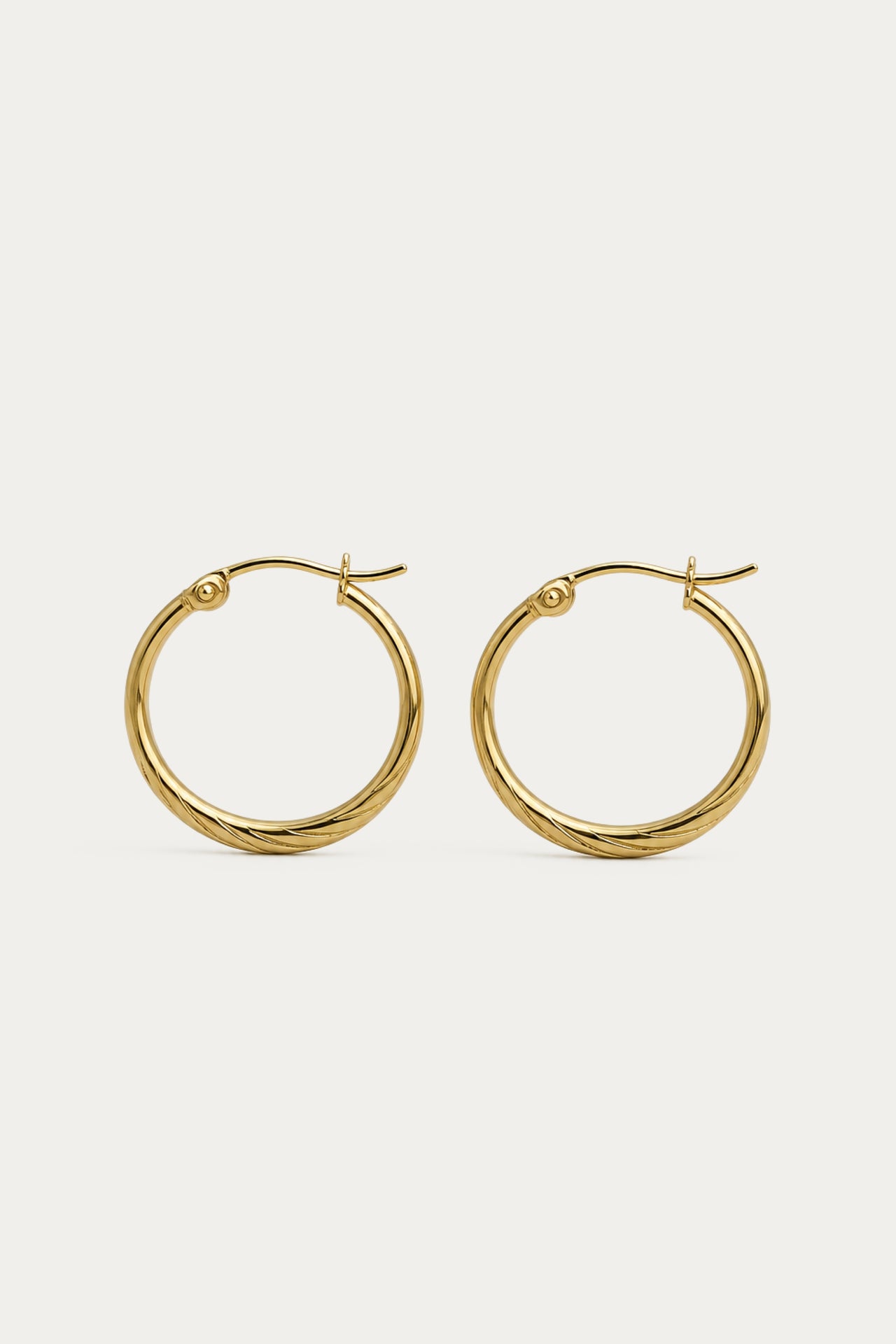 Textured Oval Hoops